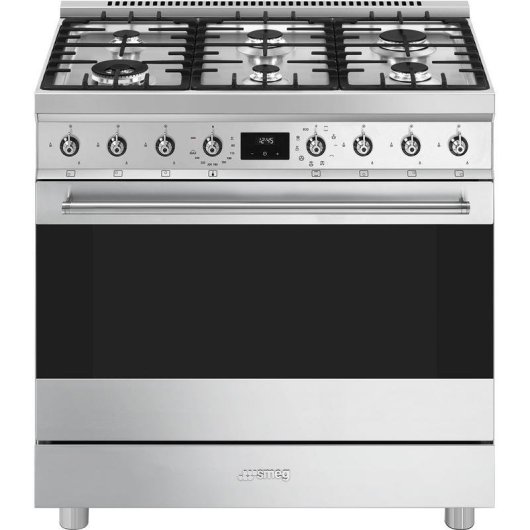 Cocina Smeg Symphony C9GMX2 Independiente Gas 6 Zonas 115 L Clase A