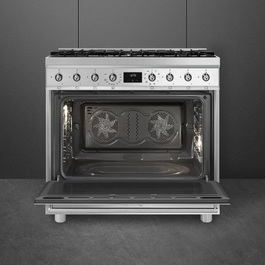 Cocina Smeg Symphony C9GMX2 Independiente Gas 6 Zonas 115 L Clase A