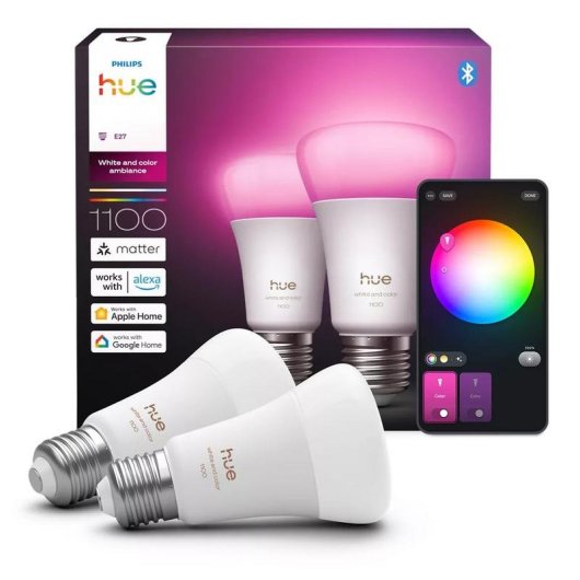 Bombilla inteligente Philips Hue White and Color A60 E27 1100 lúmenes Bluetooth/Zigbee