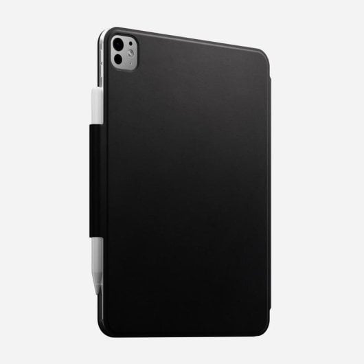 Capa Nomad Leather Folio para iPad Pro 11" (M4/M5) - Preto