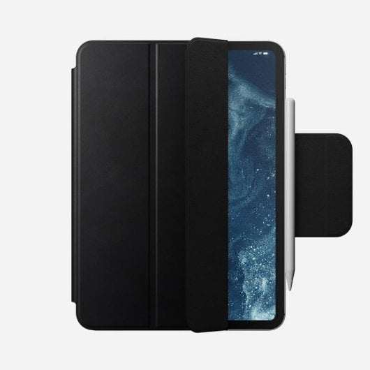 Capa Nomad Leather Folio para iPad Pro 11" (M4/M5) - Preto