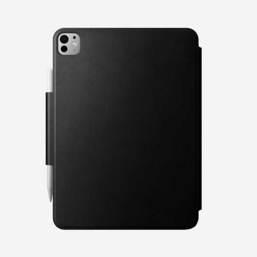 Capa Nomad Leather Folio para iPad Pro 11" (M4/M5) - Preto