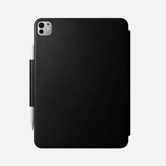 Capa Nomad Leather Folio para iPad Pro 11" (M4/M5) - Preto