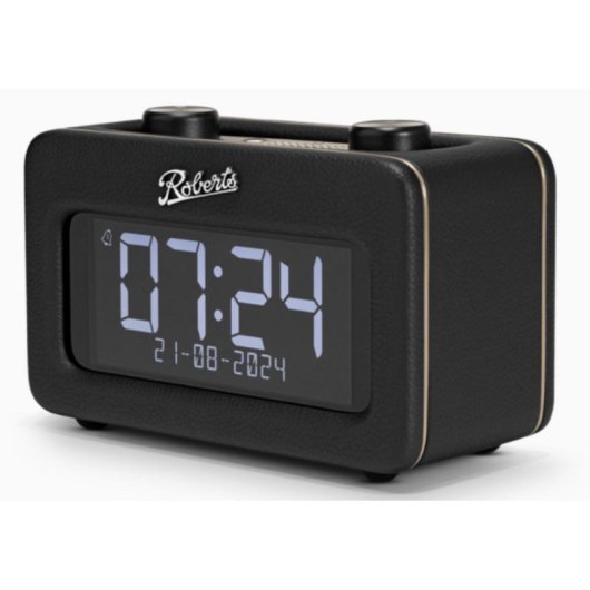 Reloj Despertador Roberts Radio Revival Rest Negro DAB+ FM Bluetooth
