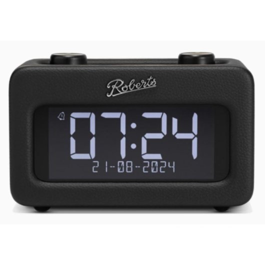 Reloj Despertador Roberts Radio Revival Rest Negro DAB+ FM Bluetooth