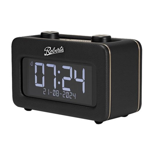 Reloj Despertador Roberts Radio Revival Rest Negro DAB+ FM Bluetooth