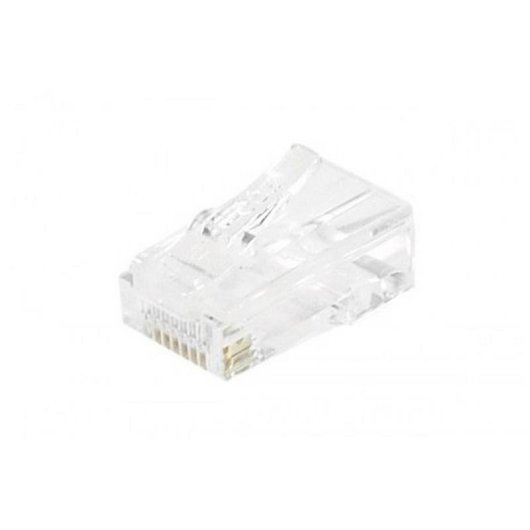 Conectores RJ45 Cat 5e Transparentes Plástico 10 piezas