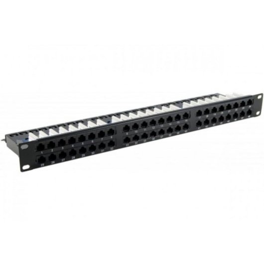 Patch-Panel Hypertec 48 Ports Cat6 U/UTP Rack-Montage 1U Schwarz