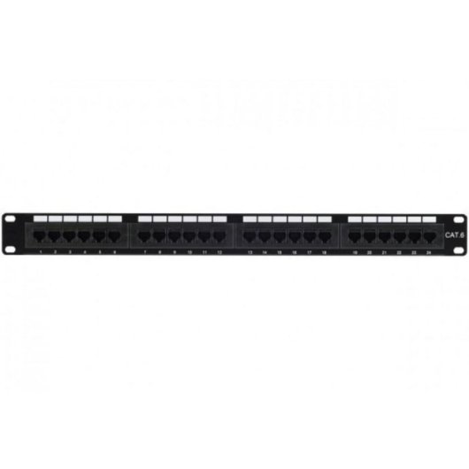 Pannello di patch Hypertec 257250-HY UTP 24 porte 1U Nero