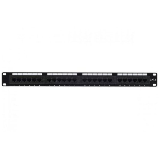 Pannello di patch Hypertec 257250-HY UTP 24 porte 1U Nero