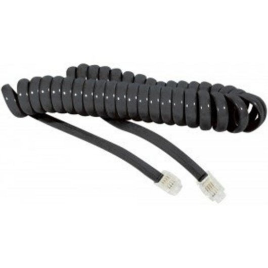 Cable téléphonique Dacomex RJ-9 mâle à mâle 2 m noir