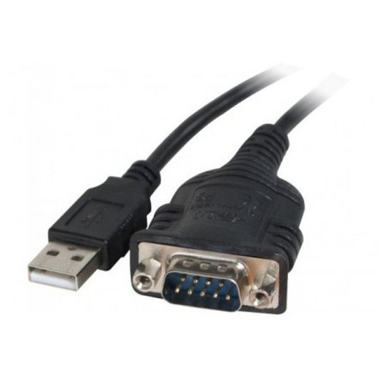 Cable Adaptador USB a RS-232 DB9 Macho 1,5 m Negro Genérico