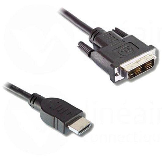 Adaptateur câble vidéo DVI-D vers HDMI 2 mètres Générique