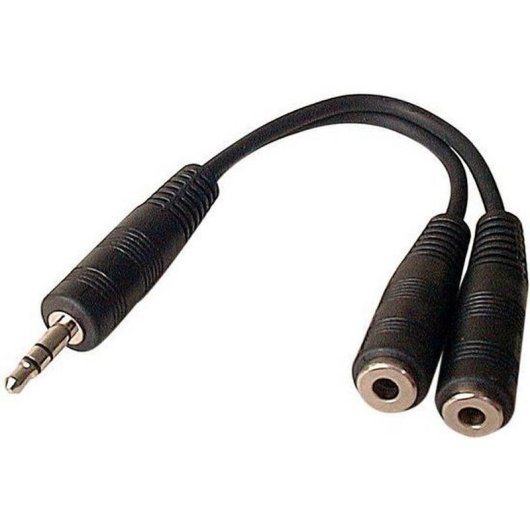 Divisore audio Hypertec 3.5 mm maschio a 2x 3.5 mm femmina 0,15 m Nero