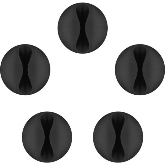 Soporte para cables Goobay 95040 Universal Negro Autoadhesivo