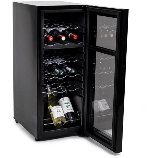 Cantina per Vino Melchioni Vermentino 18 C Dual 18 bottiglie Nero