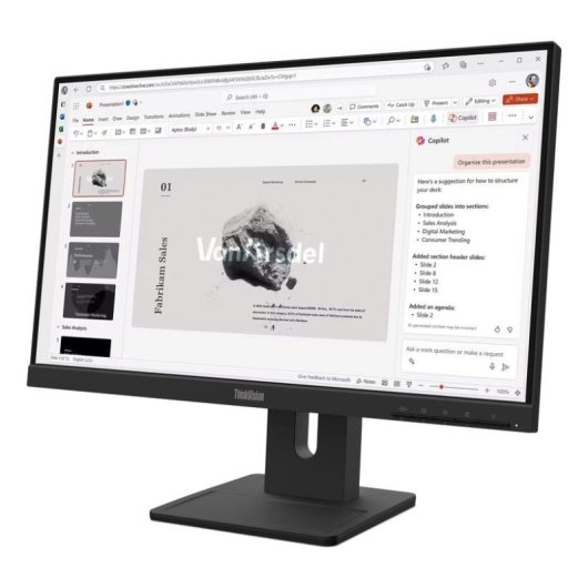 Monitor PC Lenovo ThinkVision E22-40 21,5" Full HD 100Hz IPS Regolabile in Altezza