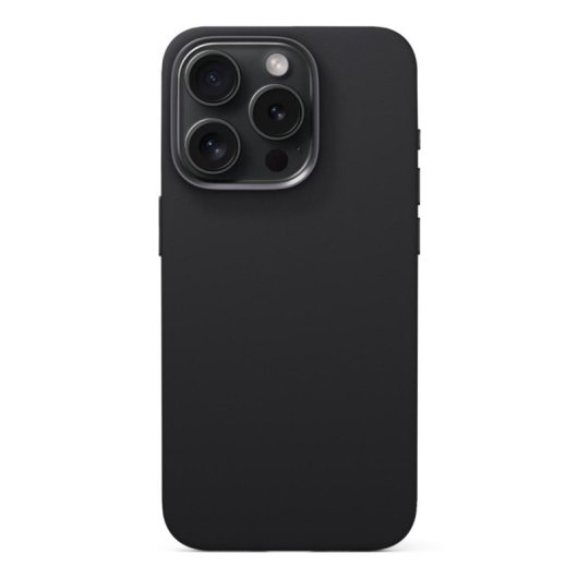 Funda para móvil Epico Mag+ Cover Silicona Negra Compatible con iPhone 16 Plus 6.7"