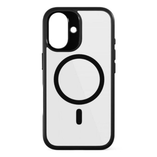 Funda para móvil Epico 93610101300003 Cover aluminio y TPU negro transparente para iPhone 16e