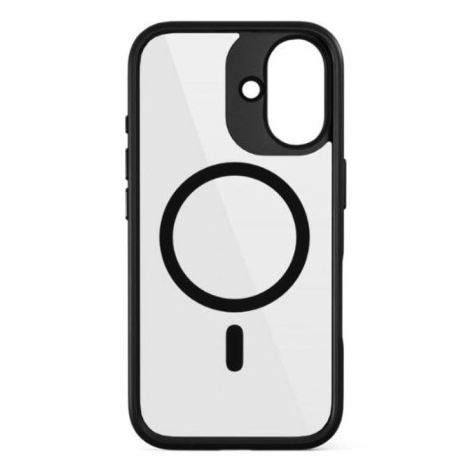 Funda para móvil Epico 93610101300003 Cover aluminio y TPU negro transparente para iPhone 16e
