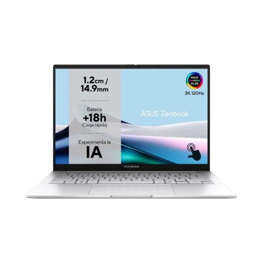 Portátil ASUS Zenbook 14 OLED UX3405CA 14" Intel Core Ultra 9 285H 32GB aluminio 1TB SSD Arc 140T Windows 11 Home