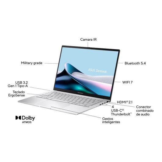 Portátil ASUS Zenbook 14 OLED UX3405CA 14" Intel Core Ultra 9 285H 32GB aluminio 1TB SSD Arc 140T Windows 11 Home