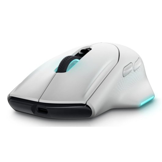 Ratón Dell Alienware AW620M Inalámbrico 26000 DPI Blanco RGB 7 Botones
