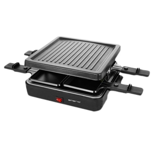 Parrilla Raclette Emerio RG-120656 600W Noir 4 Personnes
