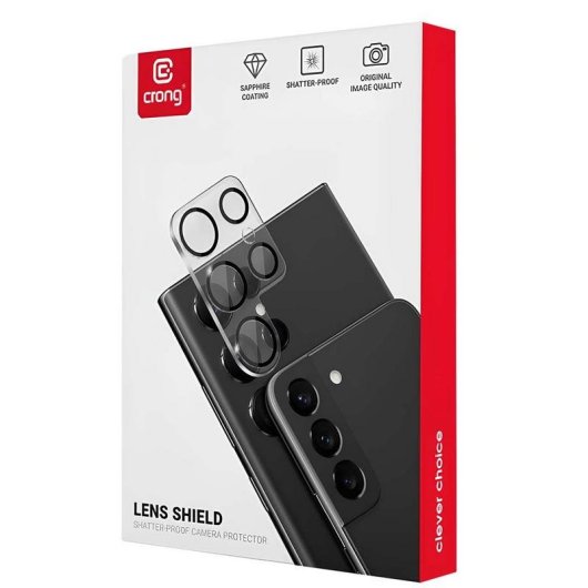 Kameraprotector Crong für iPhone 12, gehärtetes Glas 9H, transparent