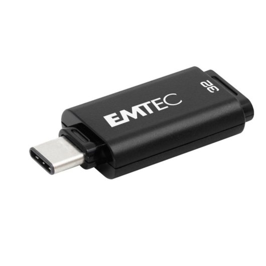 Pen USB Emtec D400 32 GB USB Tipo C 3.2 Gen 1 Preto Leve