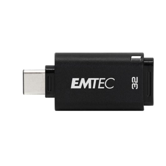 Pen USB Emtec D400 32 GB USB Tipo C 3.2 Gen 1 Preto Leve