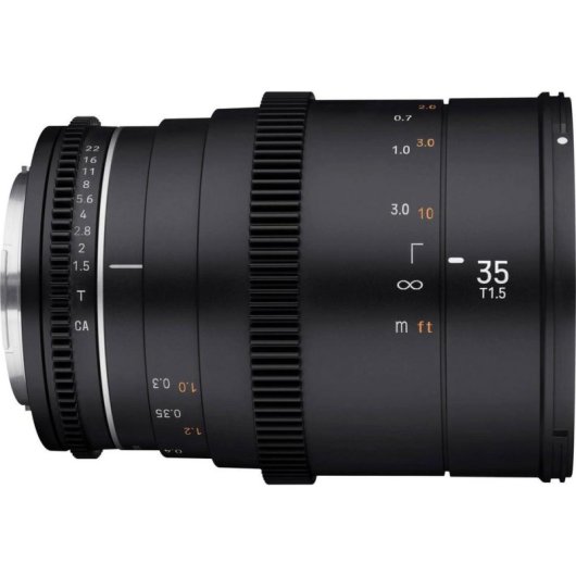 Objetiva Samyang VDSLR 35mm T1.5 MK2 Montagem Micro Quatro Terços