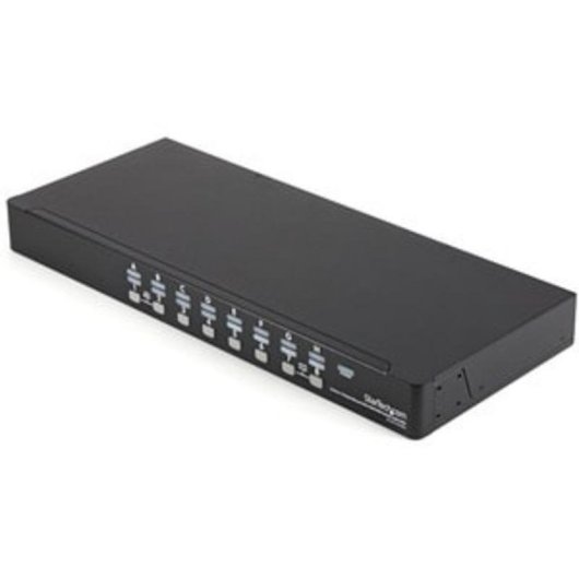Conmutador KVM USB StarTech 16 puertos montaje rack 1U OSD VGA