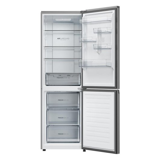 Kühlschrank Combi Haier HDPR1618CNPK No Frost 185cm 352L C Edelstahl