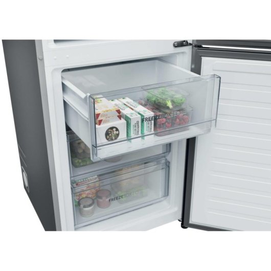 Kühlschrank Combi Haier HDPR1618CNPK No Frost 185cm 352L C Edelstahl