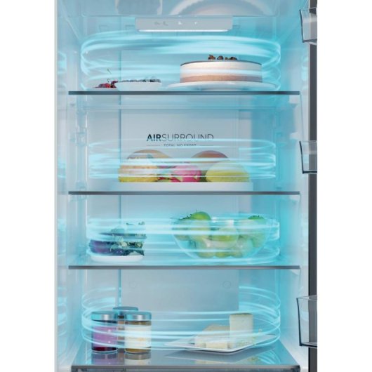 Kühlschrank Combi Haier HDPR1618CNPK No Frost 185cm 352L C Edelstahl