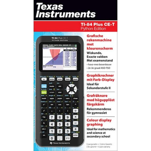 Calculadora gráfica Texas Instruments TI-84 Plus CE-T 2.8" Preto