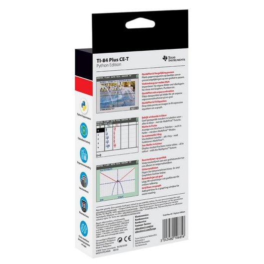 Calculadora gráfica Texas Instruments TI-84 Plus CE-T 2.8" Preto