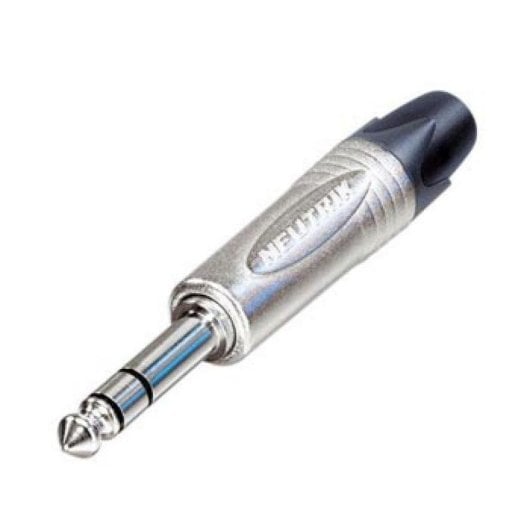 Conneur Jack Professionnel Neutrik NP3X Alu Nickel 6.35 mm
