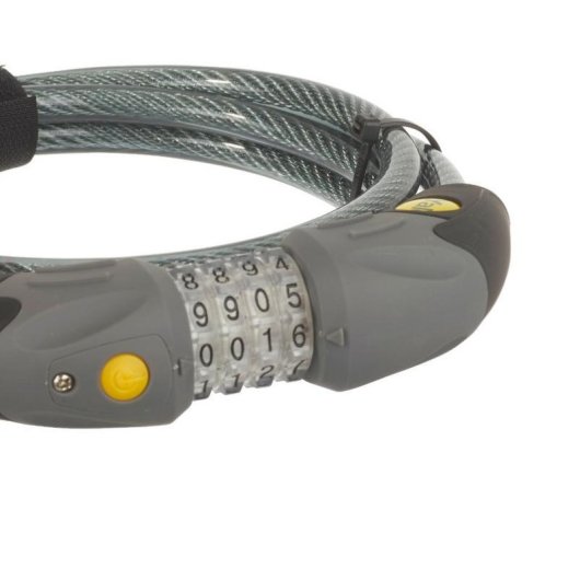 Cable antirrobo Yale YCC1/10/185/1 1,8 m Cerradura con combinación Acero Gris