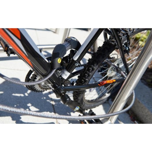 Cable antirrobo Yale YCC1/10/185/1 1,8 m Cerradura con combinación Acero Gris