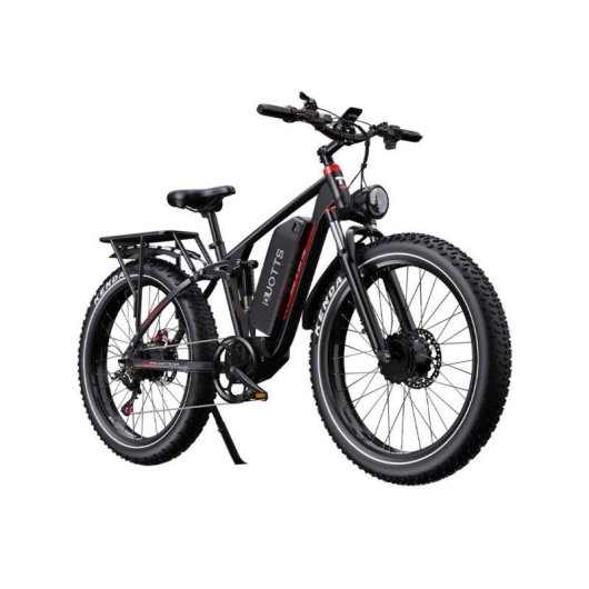 Bicicleta Elétrica Duotts S26 1500W 48V20ah 26" Freios a Disco Preto-Vermelho