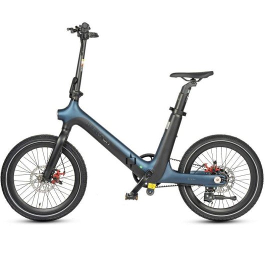 Bicicleta Elétrica Maxturn Smart30 250w 36v9.6ah 20" Travões a Disco Mecânicos Preto Azul