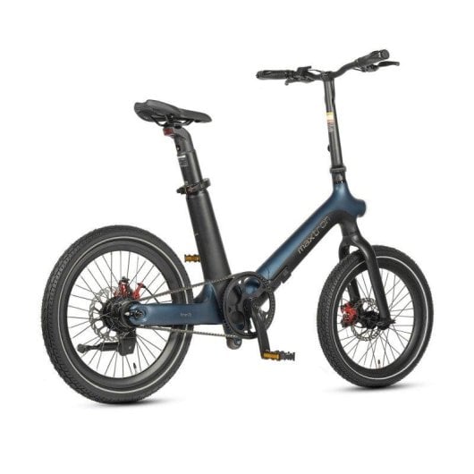 Bicicleta Elétrica Maxturn Smart30 250w 36v9.6ah 20" Travões a Disco Mecânicos Preto Azul