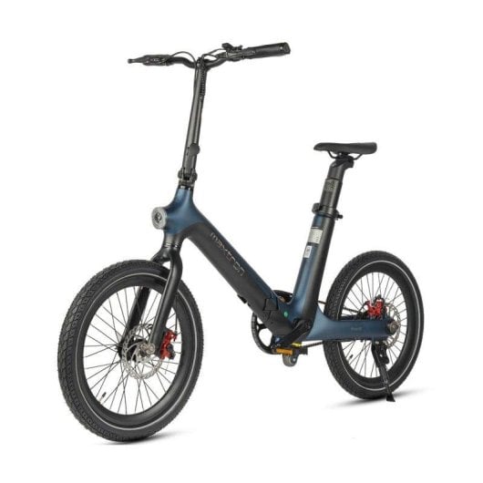 Bicicleta Elétrica Maxturn Smart30 250w 36v9.6ah 20" Travões a Disco Mecânicos Preto Azul