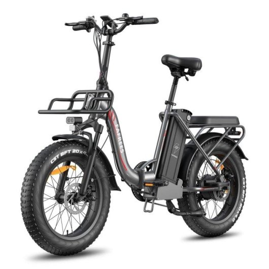 Bicicletta Elettrica Fafrees F20 Max - Motore 500W Batteria 48V30ah Pneumatici 20" Freni a Disco Meccanici Grigio