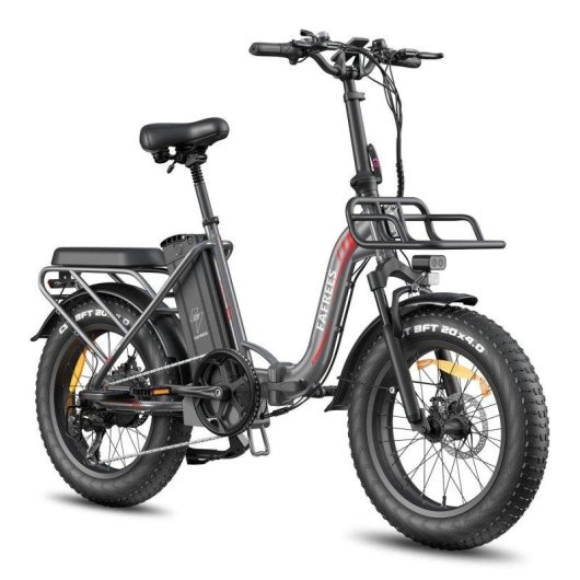 Bicicletta Elettrica Fafrees F20 Max - Motore 500W Batteria 48V30ah Pneumatici 20" Freni a Disco Meccanici Grigio