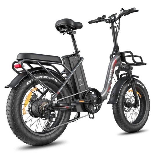 Bicicletta Elettrica Fafrees F20 Max - Motore 500W Batteria 48V30ah Pneumatici 20" Freni a Disco Meccanici Grigio