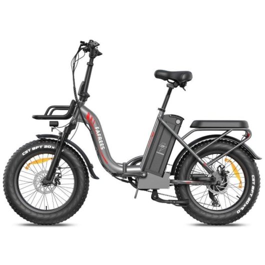 Bicicletta Elettrica Fafrees F20 Max - Motore 500W Batteria 48V30ah Pneumatici 20" Freni a Disco Meccanici Grigio