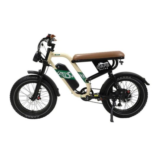 Bicicleta Eléctrica Maxturn W66 Motor 500W Batería 48V 13.5Ah Neumáticos 20" Frenos Hidráulicos Beige